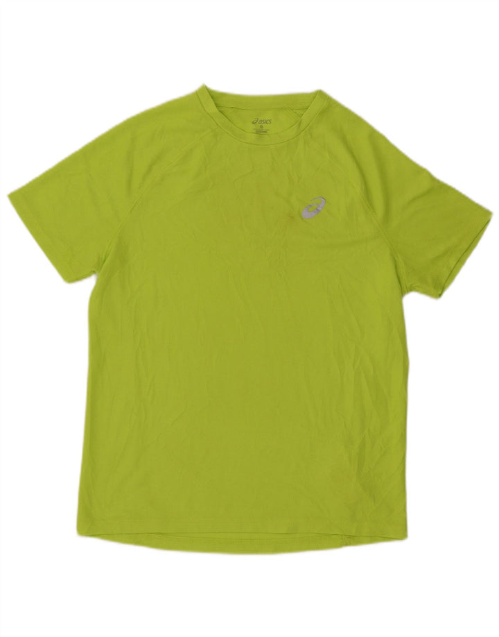 Camiseta masculina Asics Top verde médio poliéster
