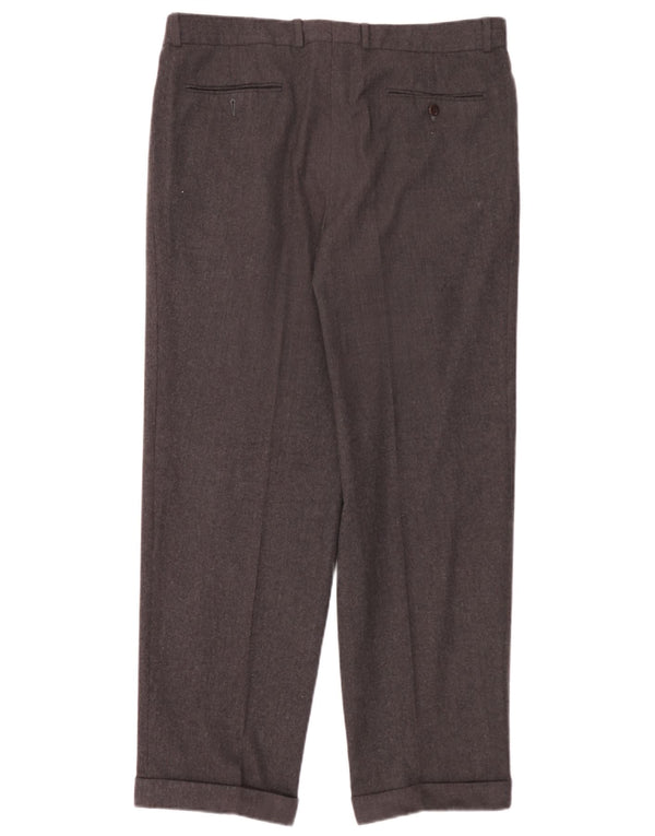 Calça masculina Hugo Boss Pegged Suit W36 L30 cinza nova lã