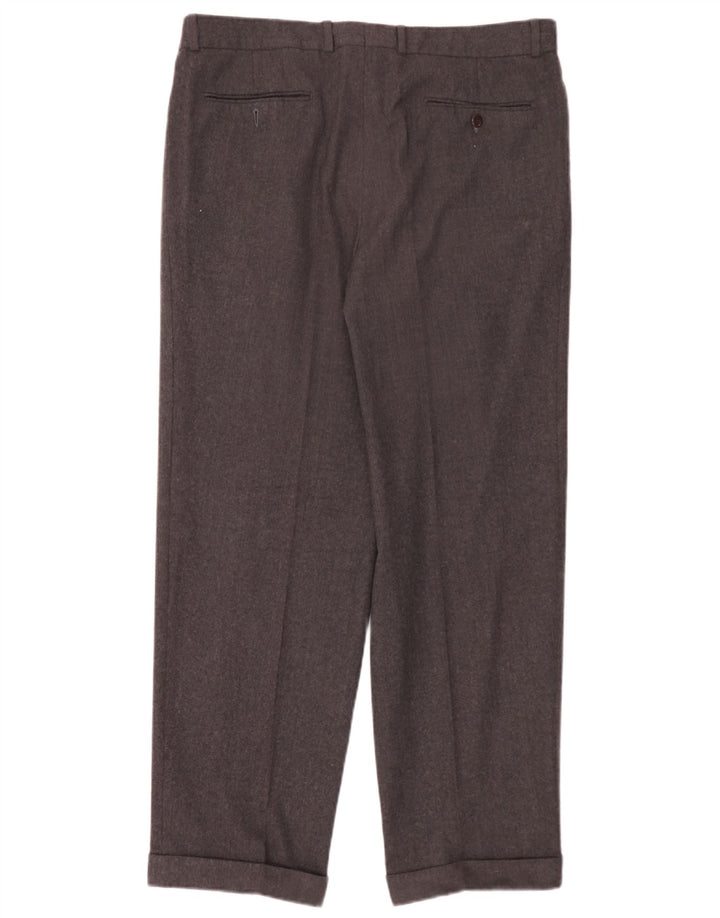 Calça masculina Hugo Boss Pegged Suit W36 L30 cinza nova lã