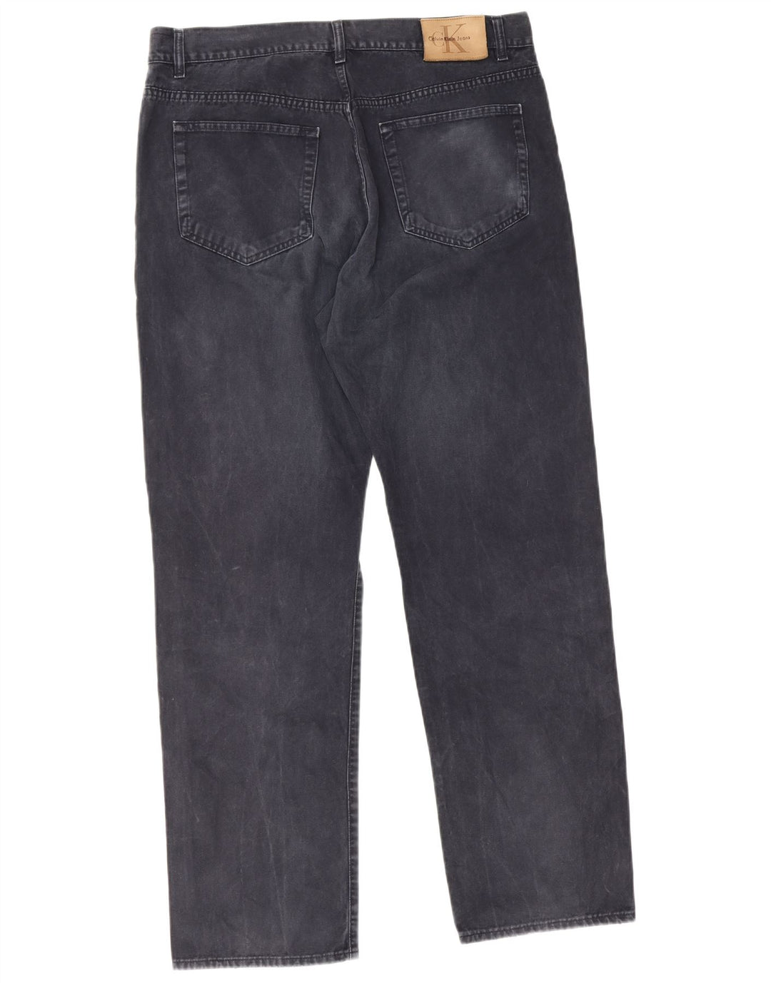 Calça jeans reta masculina Calvin Klein W38 L32 algodão azul marinho