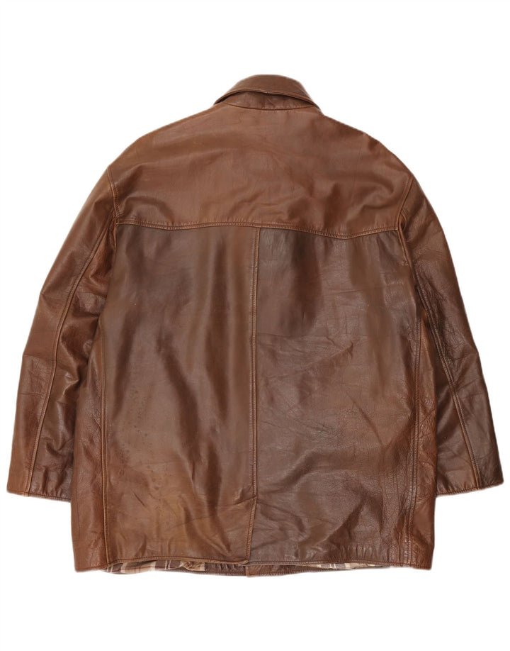 Jaqueta masculina de couro Conbipel Natural Wear IT 52 XL marrom