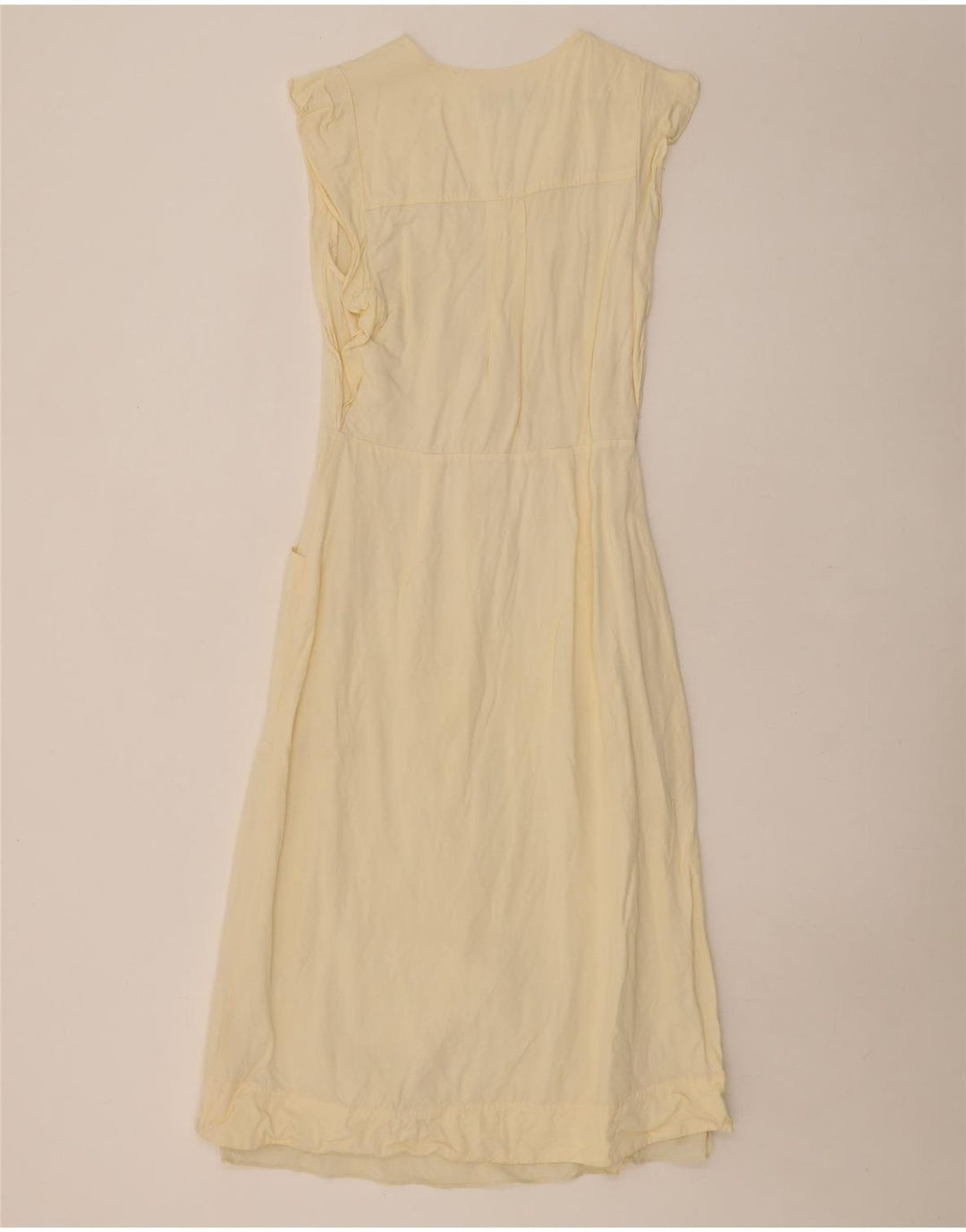 Vestido bainha feminino REISS UK 10 pequeno bege viscose