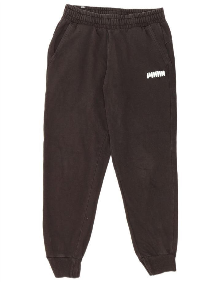 Calça de treino masculina Puma Joggers médio algodão preto