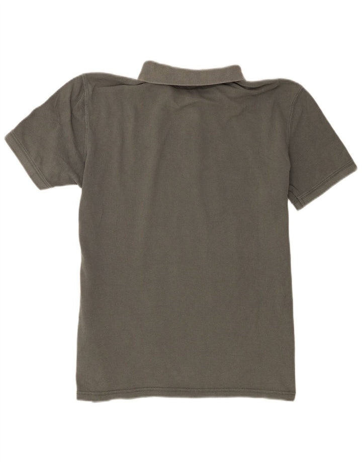 Camisa polo masculina Napapijri grande algodão cinza