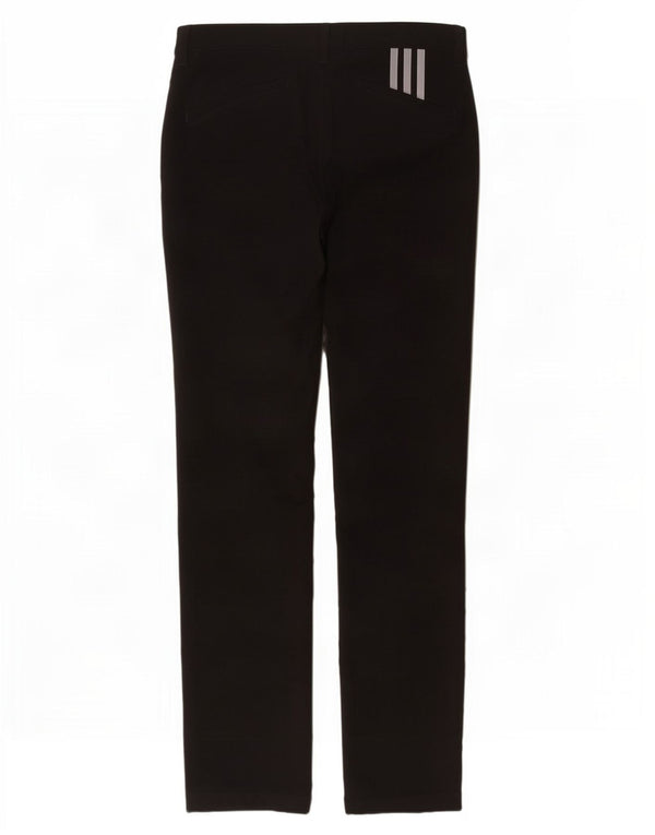 Adidas Mens Slim Chino Calças W32 L34 Poliéster Preto