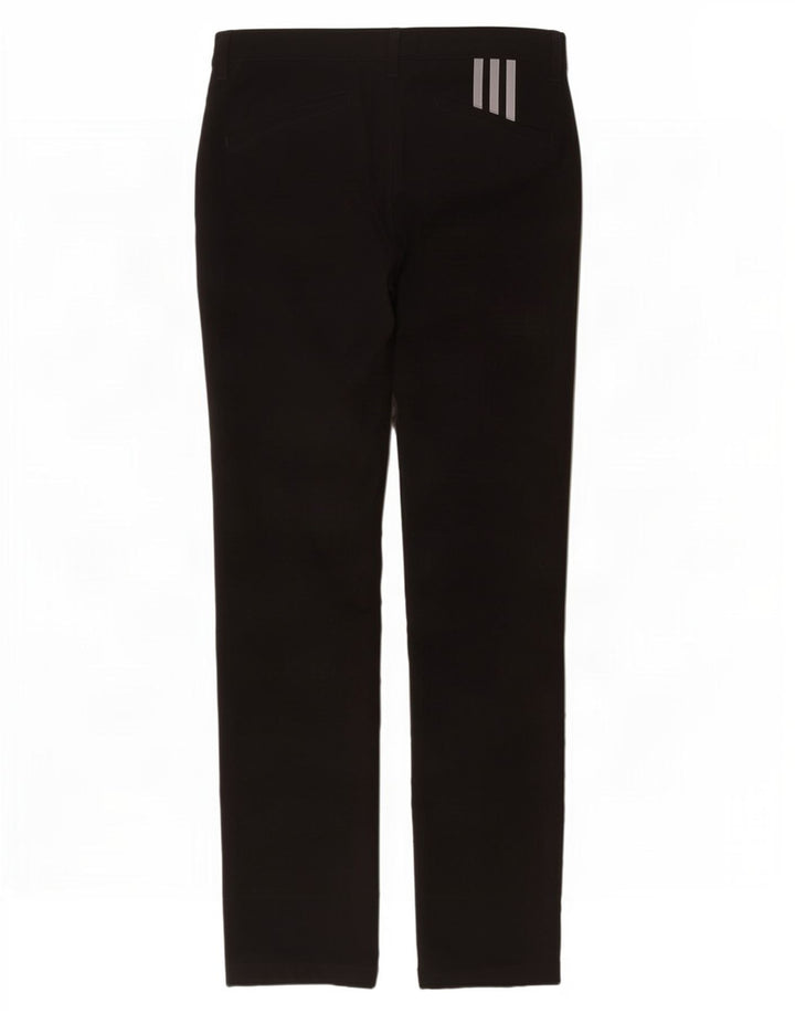 Adidas Mens Slim Chino Calças W32 L34 Poliéster Preto