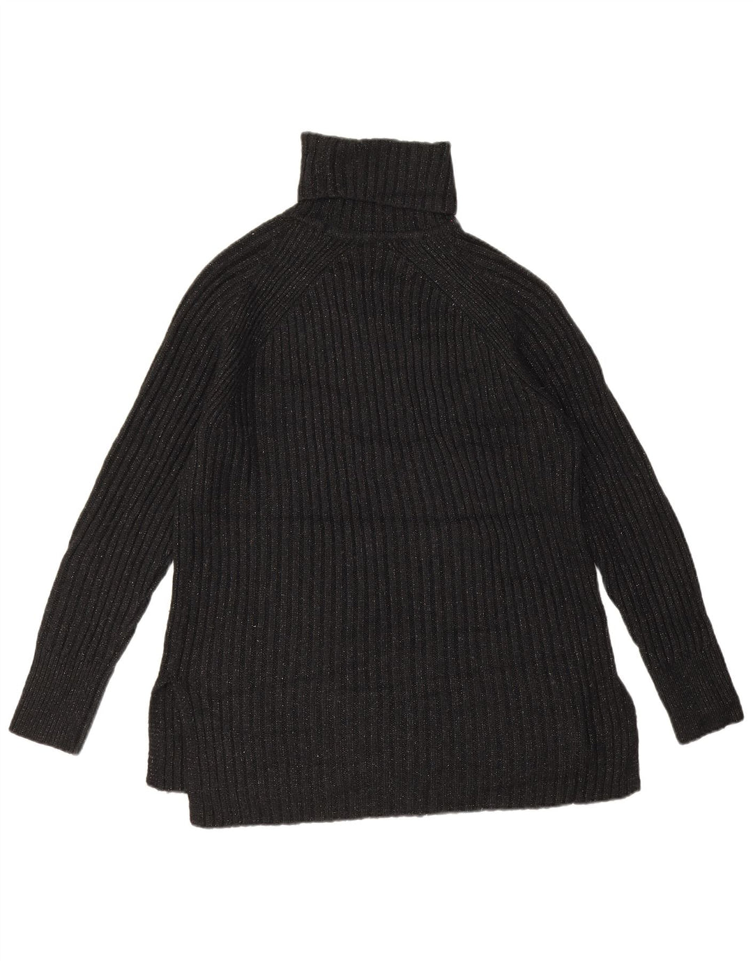 Suéter feminino Marks & Spencer com gola redonda Reino Unido 14 médio preto manchado