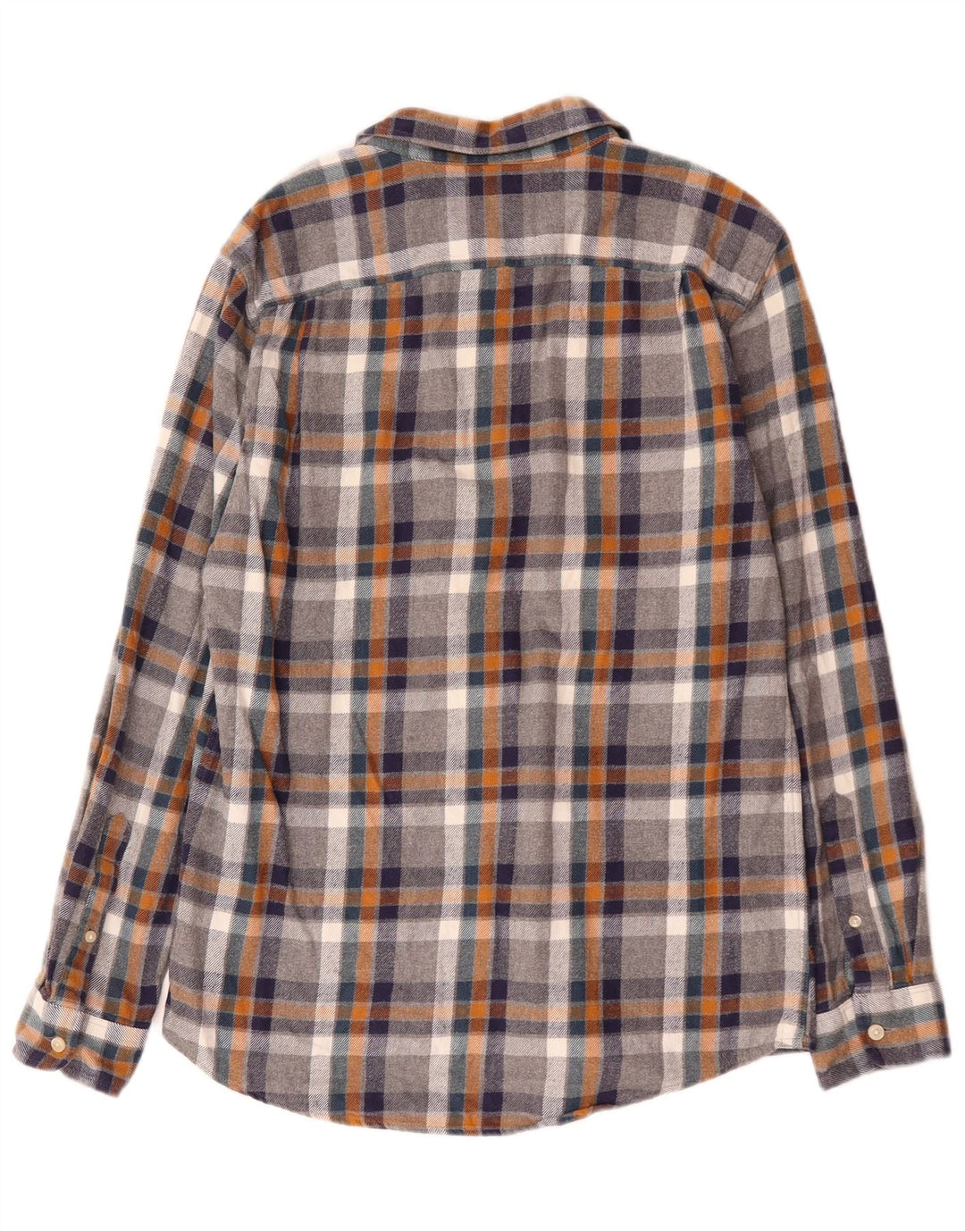 Camisa masculina de flanela Jack Wills, algodão xadrez médio multicolorido