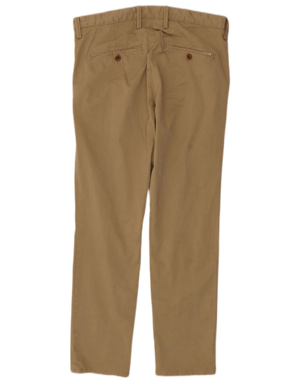 Calça Chino Masculina Slim Gant W34 L30 Algodão Bege