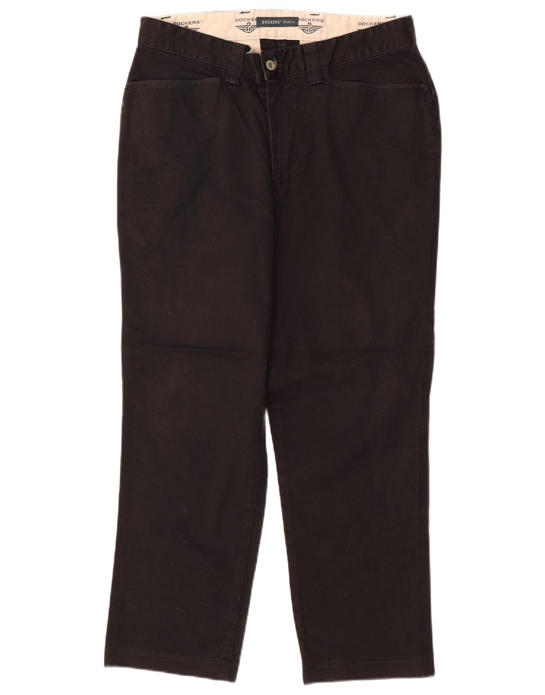 Calça Dockers masculina cáqui reta casual W33 L26 preta
