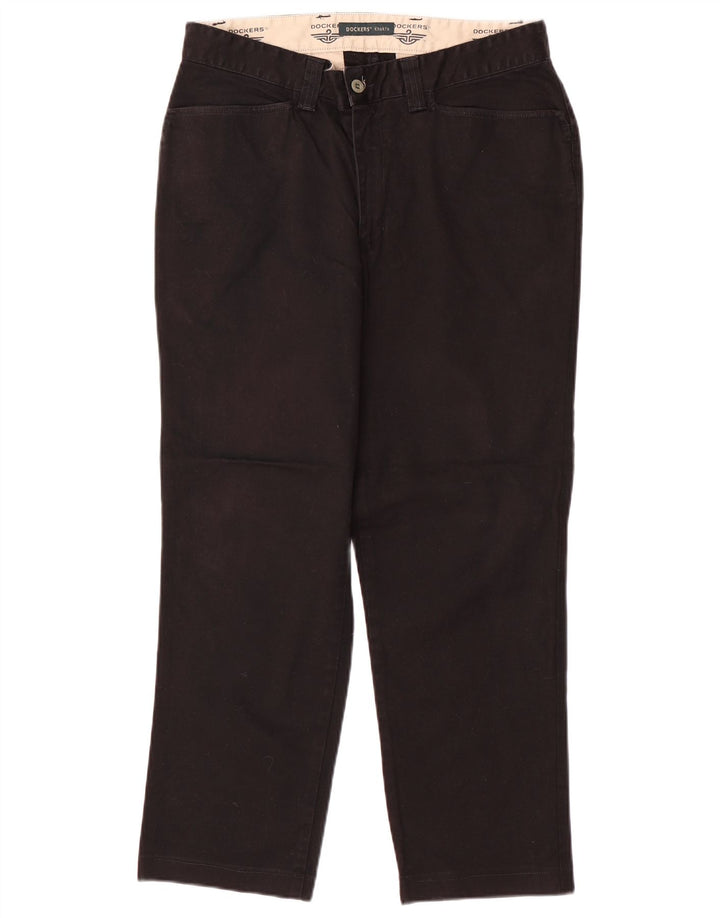 Calça Dockers masculina cáqui reta casual W33 L26 preta