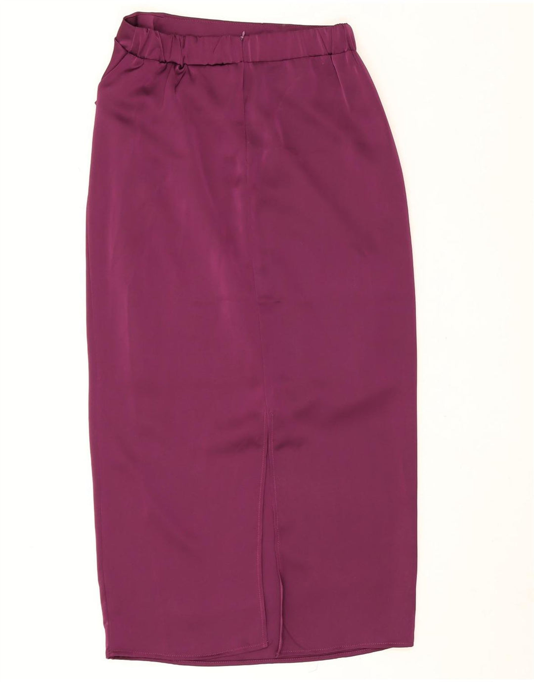 A saia da parte do botão das mulheres do vintage ajustou o poliéster roxo do XL W28