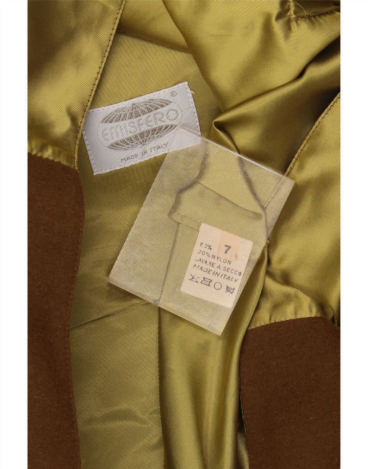 Colete masculino VINTAGE médio de lã cáqui