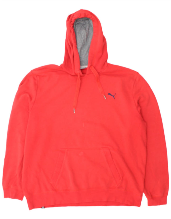Puma Mens Hoodie Jumper XL Algodão Vermelho