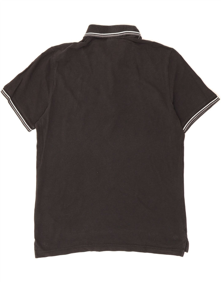 PUMA Mens Polo Shirt Medium Black Cotton Vintage Puma and Second-Hand Puma from Messina Hembry 