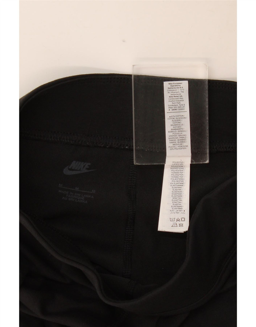 Leggings Nike Femininas Graphic UK 12 Médio Algodão Preto