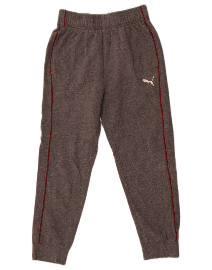 Calça de treino Puma Boys Joggers 7-8 anos pequeno cinza algodão