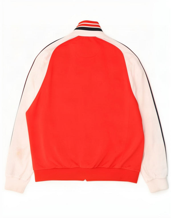 Champion Mens Treino Top Jaqueta Grande Poliéster Colorblock Vermelho
