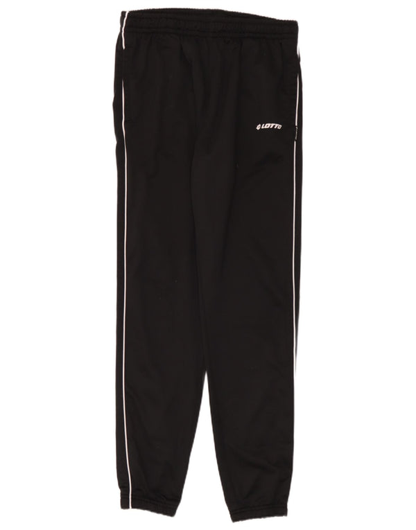 Lotto Mens Calças de treino Joggers poliéster preto médio