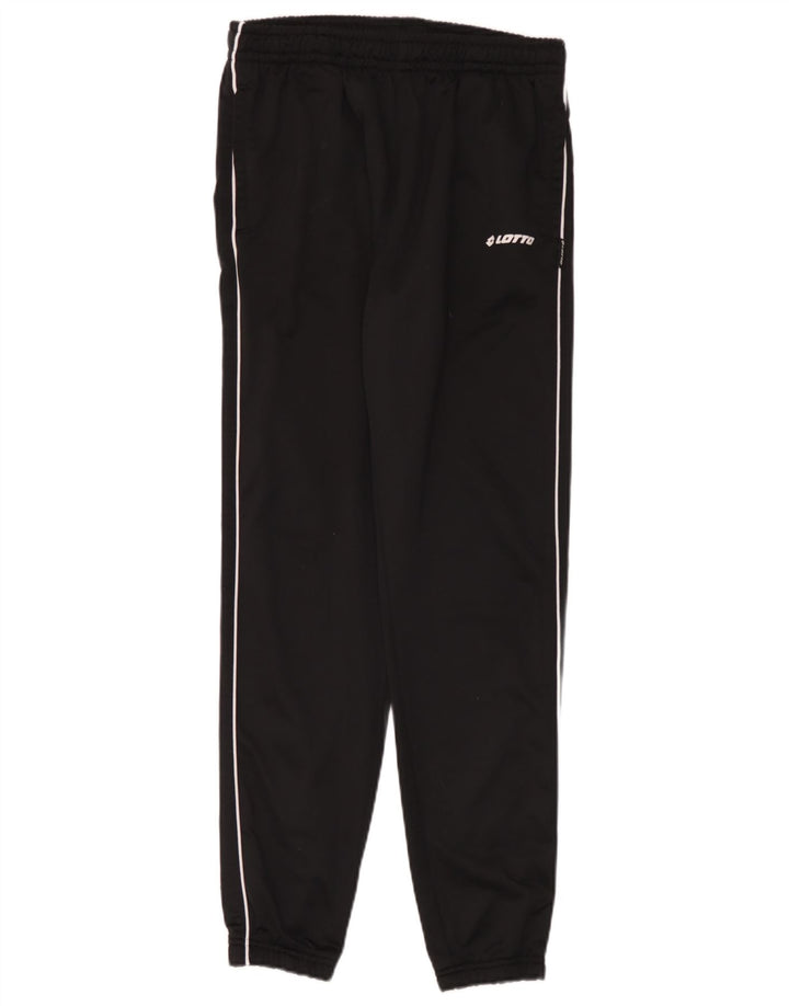 Lotto Mens Calças de treino Joggers poliéster preto médio