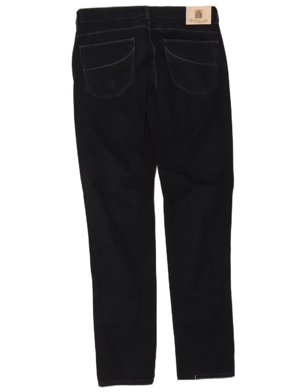 SIVIGLIA Mens Jeans Slim W35 L35 Algodão Preto