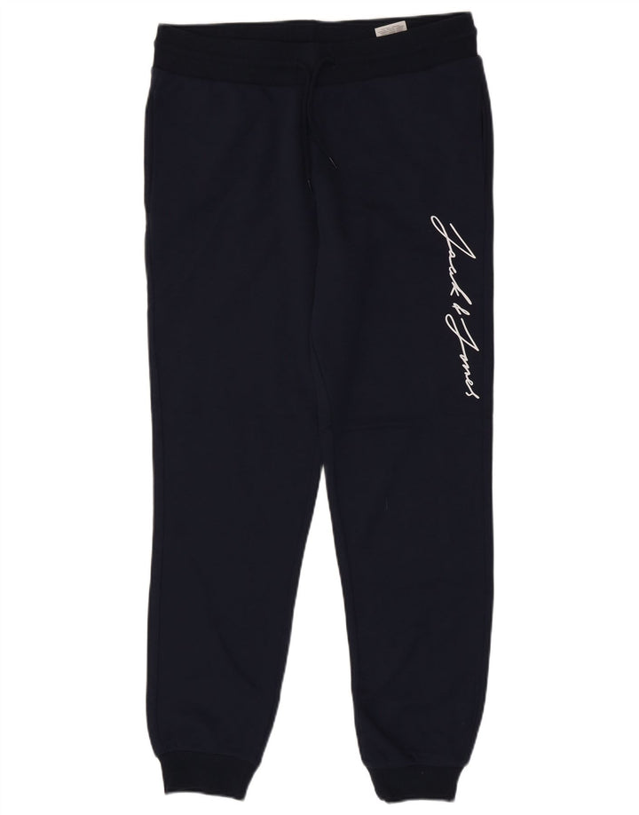 Calça de treino masculina Jack & Jones Graphic Joggers médio azul marinho