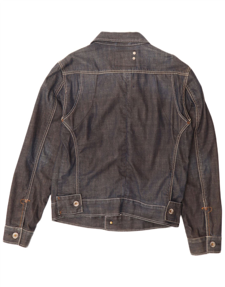 Jaqueta jeans masculina G-Star UK 40 grande algodão azul marinho