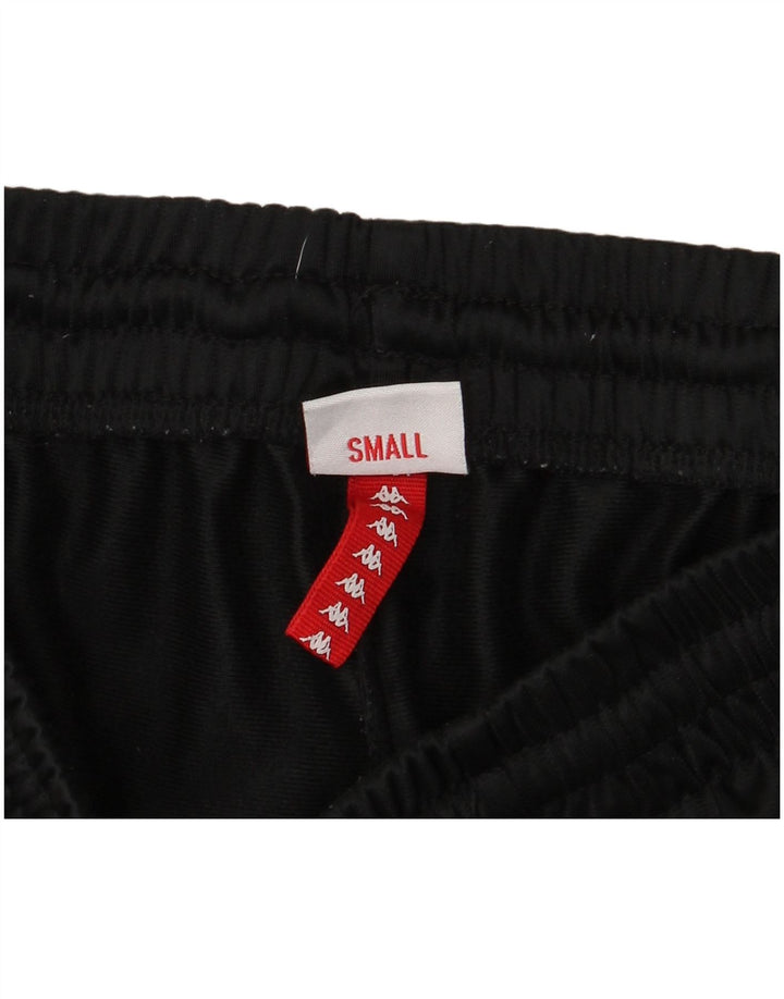 Kappa Mens Graphic Sport Shorts Pequeno Preto Colorblock Poliéster