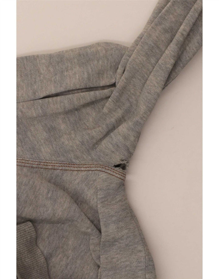 Hugo Boss Mens Treino Top Jaqueta Médio Cinza Listrado Algodão