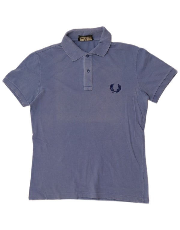 Camisa polo masculina leve e elástica Fred Perry azul médio