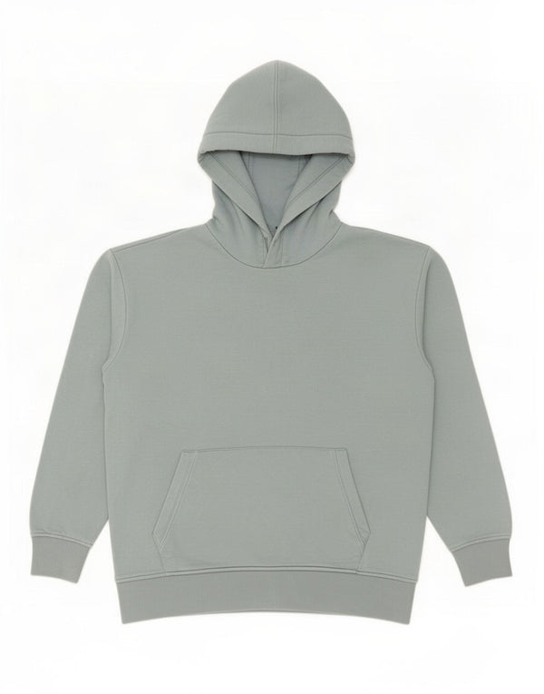 Zara Mens Hoodie Jumper Médio Algodão Azul