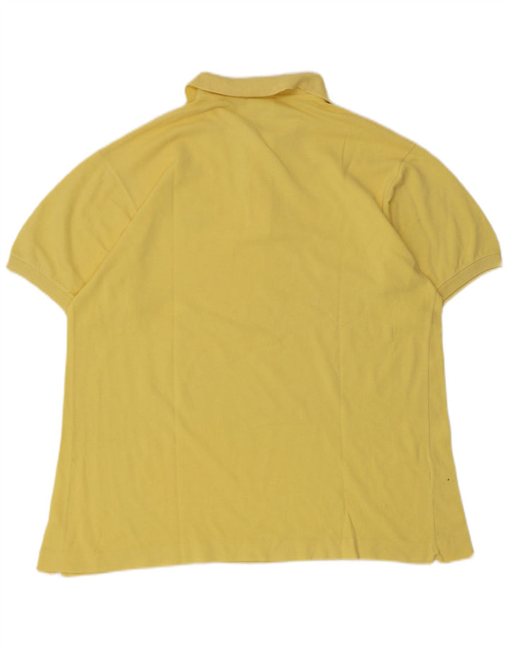 Camisa polo masculina Lacoste tamanho 5 grande amarelo