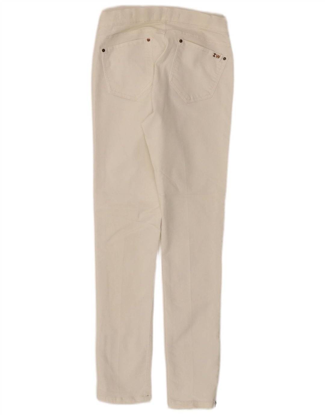 Zara Jeans Slim Feminino EU 38 Pequeno W28 L28 Branco