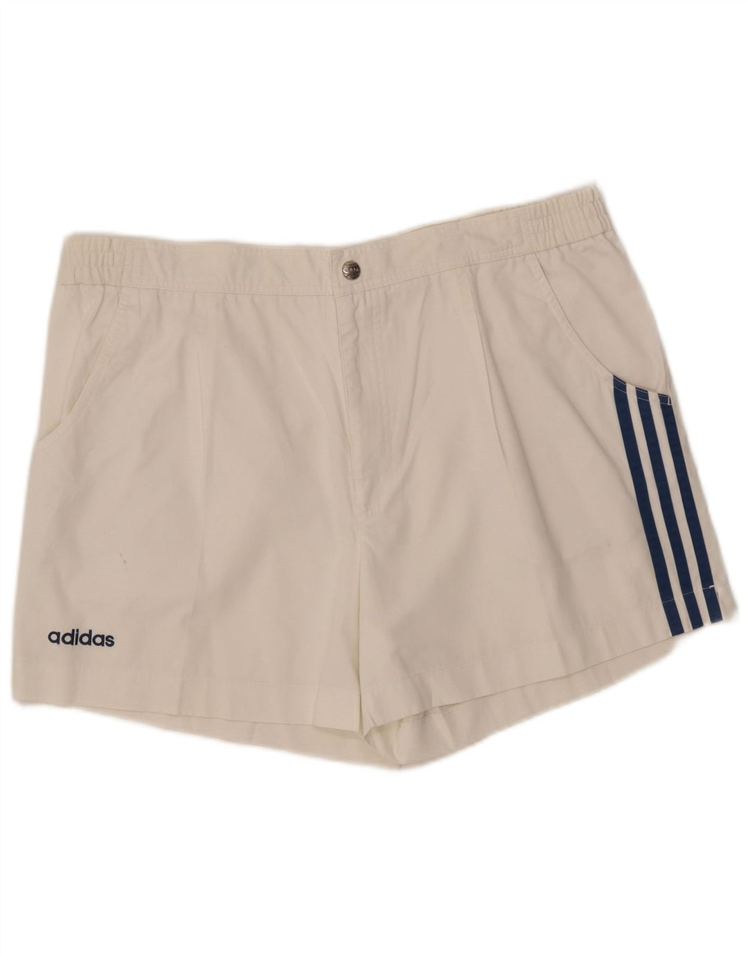 ADIDAS Mens Chino Shorts W36 Grande Poliéster Branco