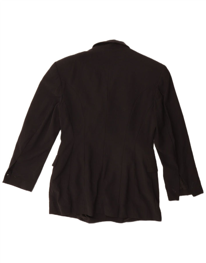 Jaqueta blazer feminina Joop com peito duplo IT 42 lã virgem preta média