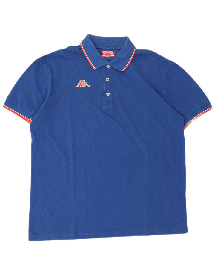 Camisa polo masculina Kappa 2XL algodão azul