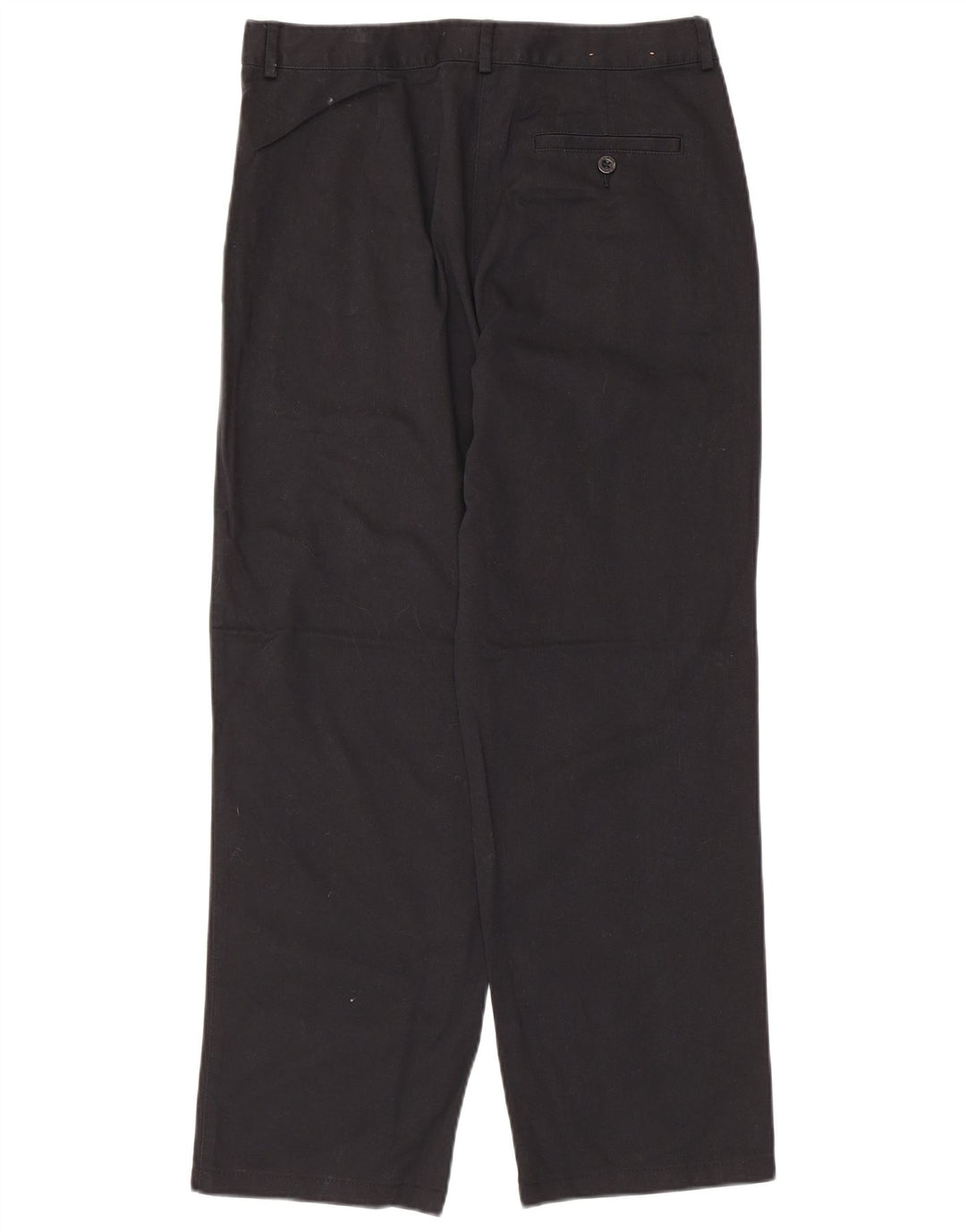 Calça chino feminina L.L.Bean US 8 médio W30 L27 algodão preto