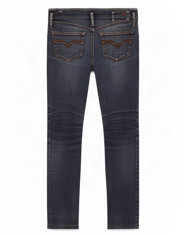 Diesel Feminino Matic Skinny Jeans W27 L30 Azul Marinho Algodão