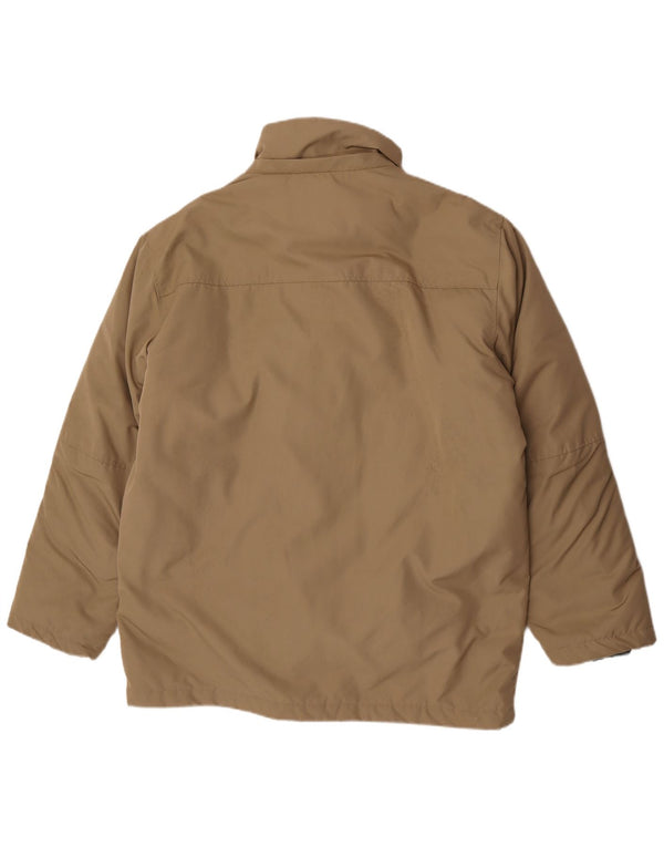 Jaqueta acolchoada masculina Geox UK 42 XL poliéster bege