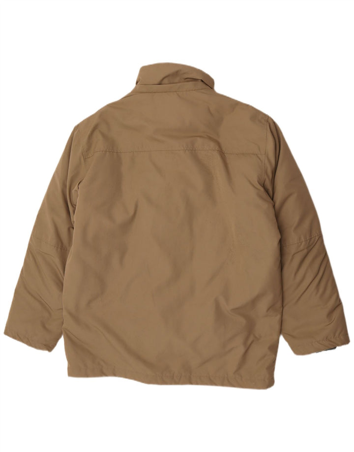 Jaqueta acolchoada masculina Geox UK 42 XL poliéster bege