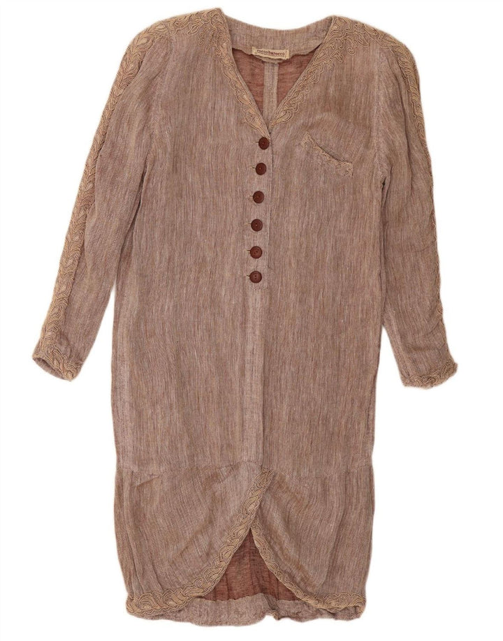ROCCOBAROCCO Vestido feminino de manga comprida IT 44 marrom médio