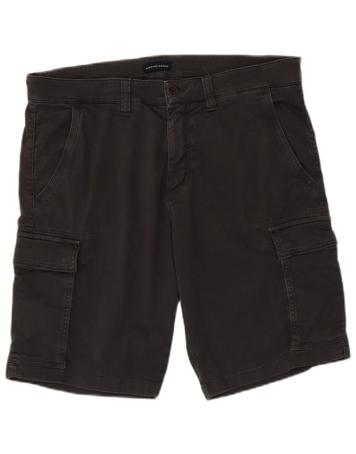 Shorts cargo masculino North Sails W34 grande algodão cinza
