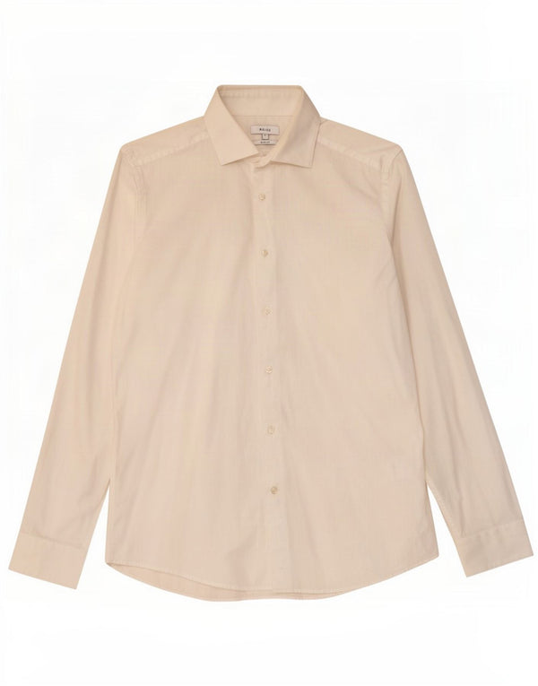 Reiss Camisa masculina slim fit grande algodão branco