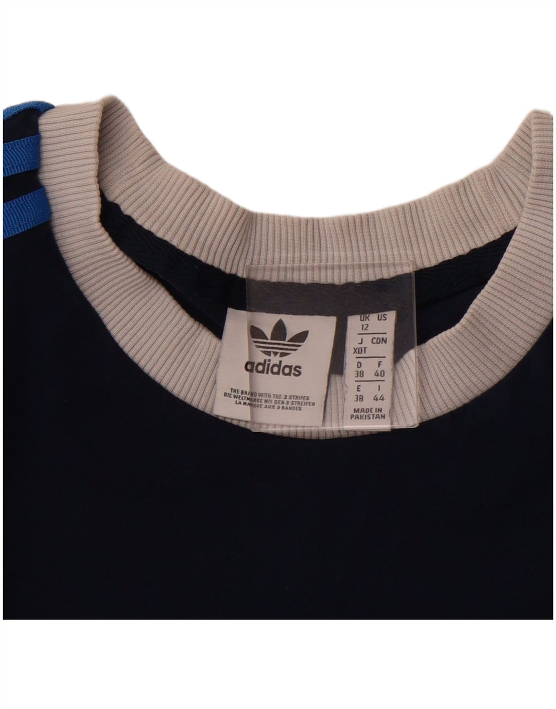 ADIDAS Camiseta Feminina Top UK 12 Médio Azul Marinho