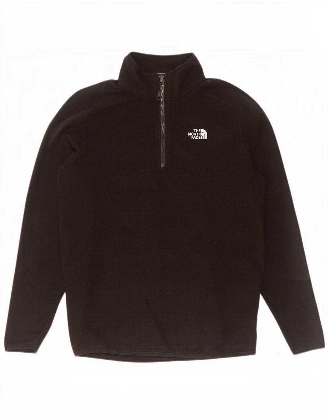 Suéter de lã masculino The North Face com zíper e gola média poliéster preto