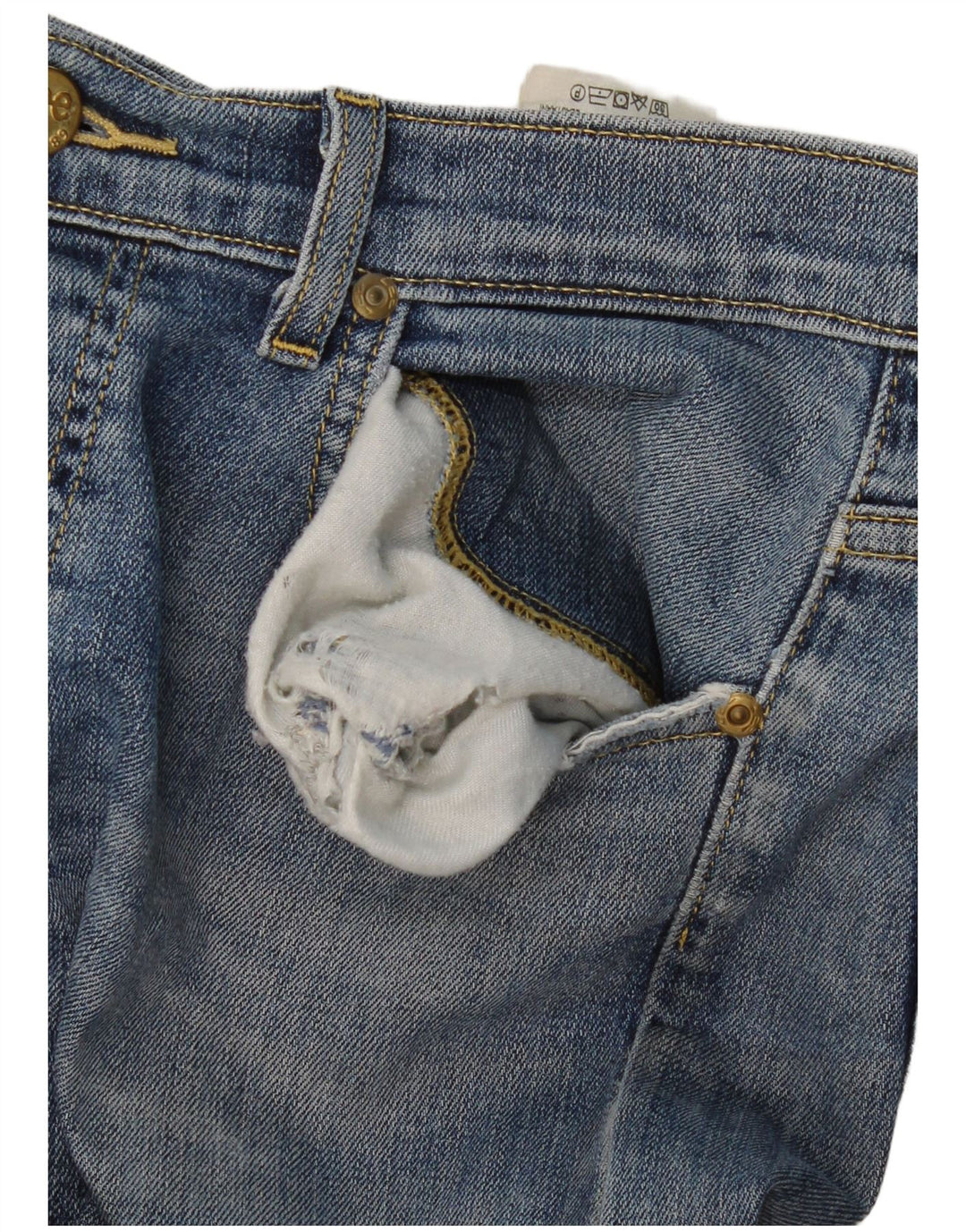 Lee Mens Powell Slim Jeans W33 L34 Azul Algodão