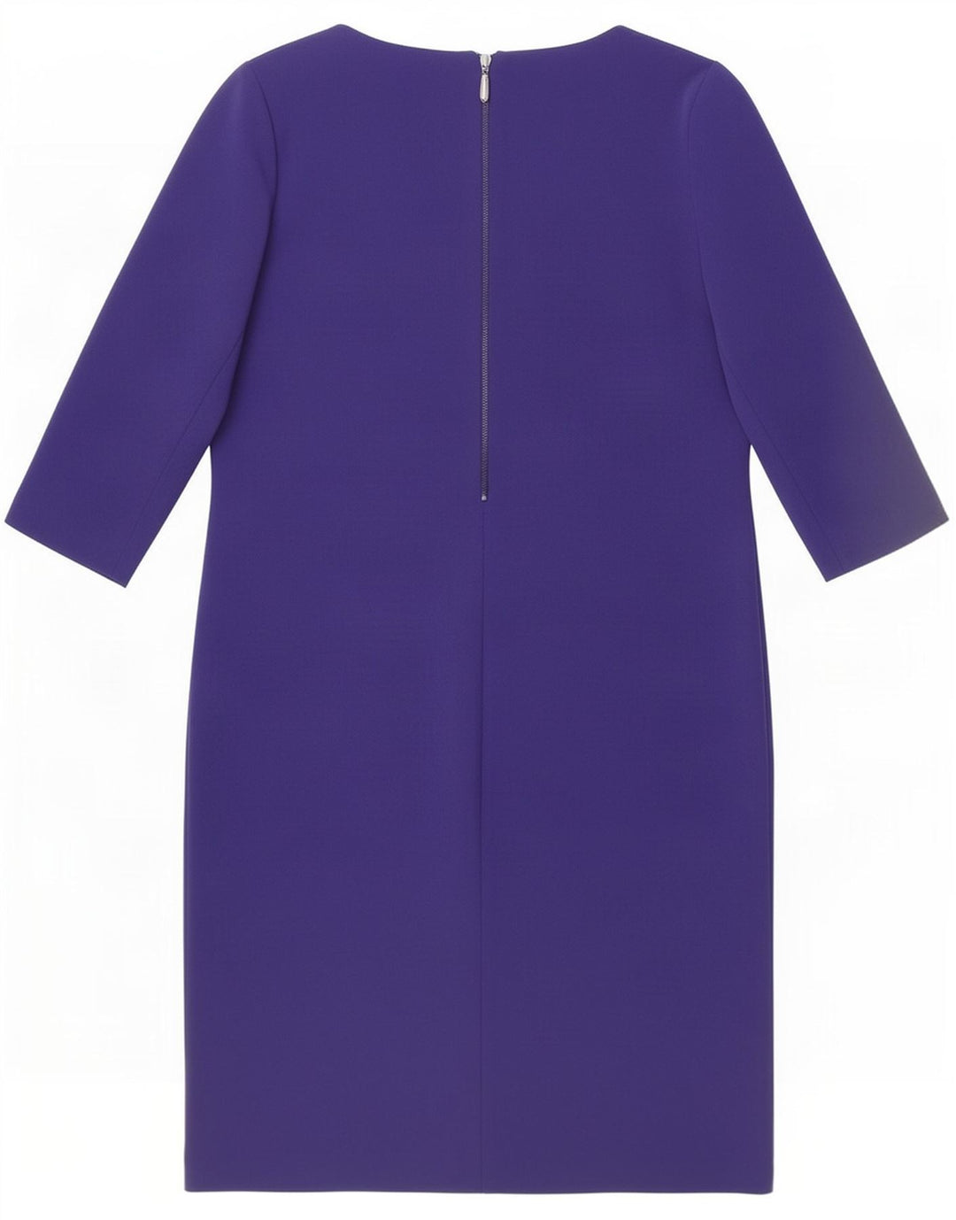 Vestido feminino Libra manga 3/4, UK 10 pequeno azul marinho