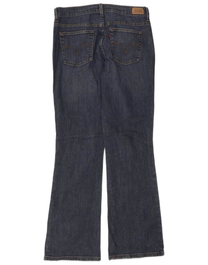 Calça jeans feminina Levi's 515 Bootcut US 8 médio W30 L31 azul marinho algodão