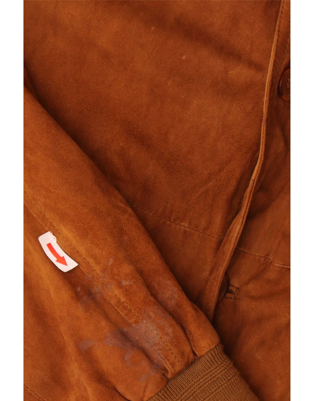 Jaqueta bomber masculina vintage de camurça IT 60 5XL couro marrom