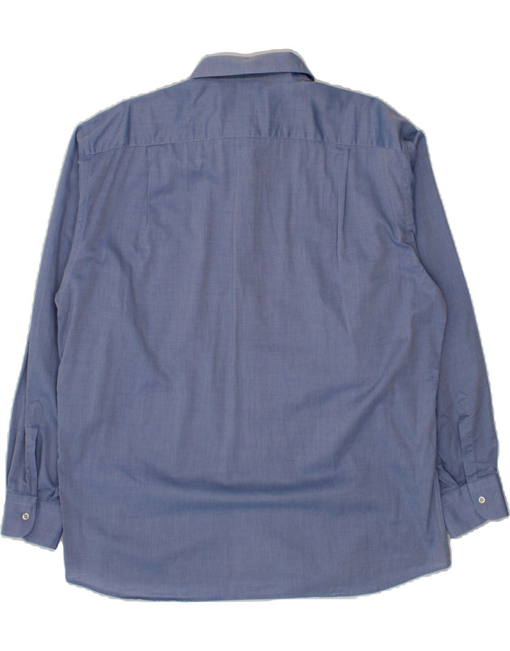 ROCCOBAROCCO Mens Shirt Size 18 46 2XL Blue Cotton Vintage Roccobarocco and Second-Hand Roccobarocco from Messina Hembry 